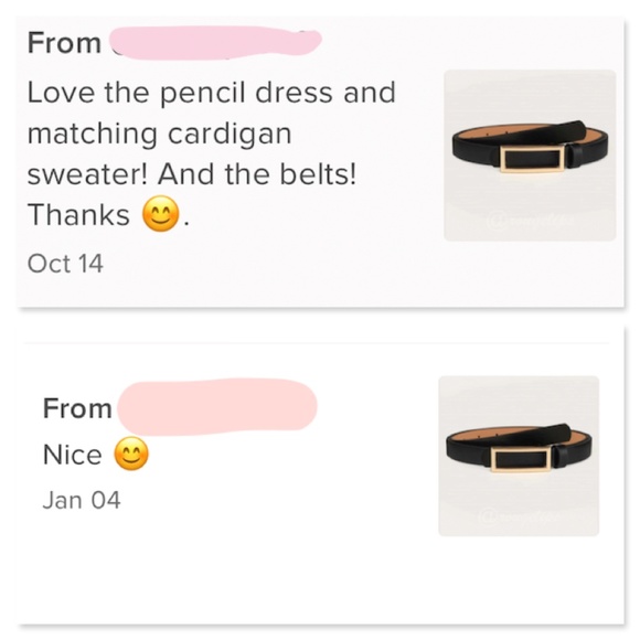 Black Skinny PU Leather Belt Gold Tone Rectangular Buckle - Picture 4 of 4